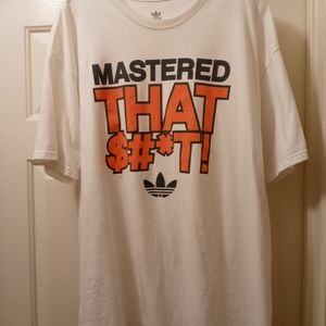 Adidas XL White Short Sleeve Graphic Tee